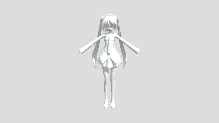 Appearance Miku Mamama (no texture) 3D Model