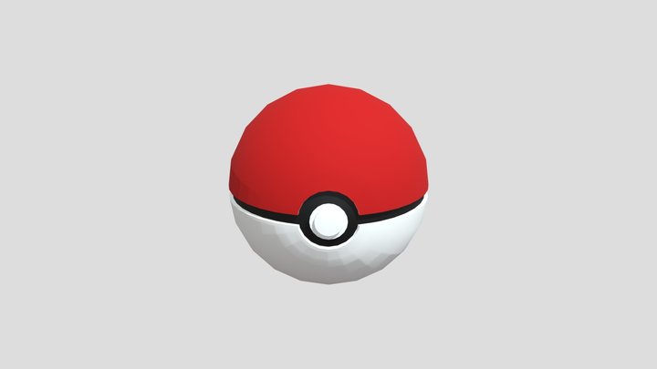 Pokeball Animated 3D Model