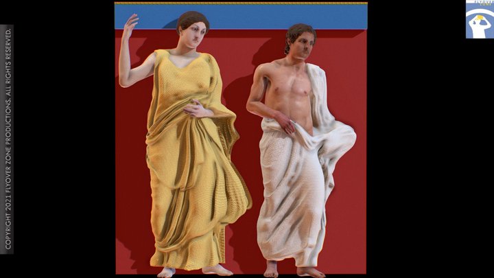 3D rendering of Metope South 13 Restored (Parthenon)