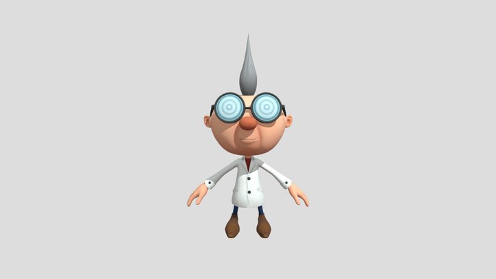 Nintendo Switch - Luigis Mansion 3 - Professor E 3D Model