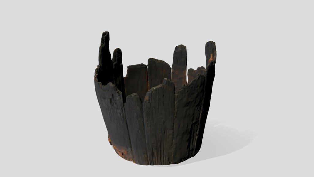 Burned barrel 1600s