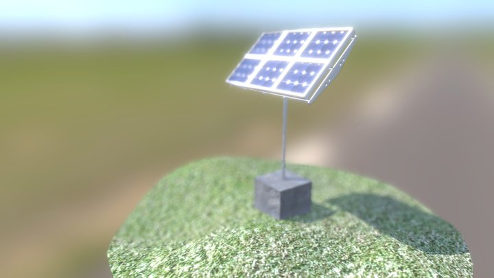 Solarpanel animation 3D Model