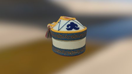 Jurta - low poly 3D Model