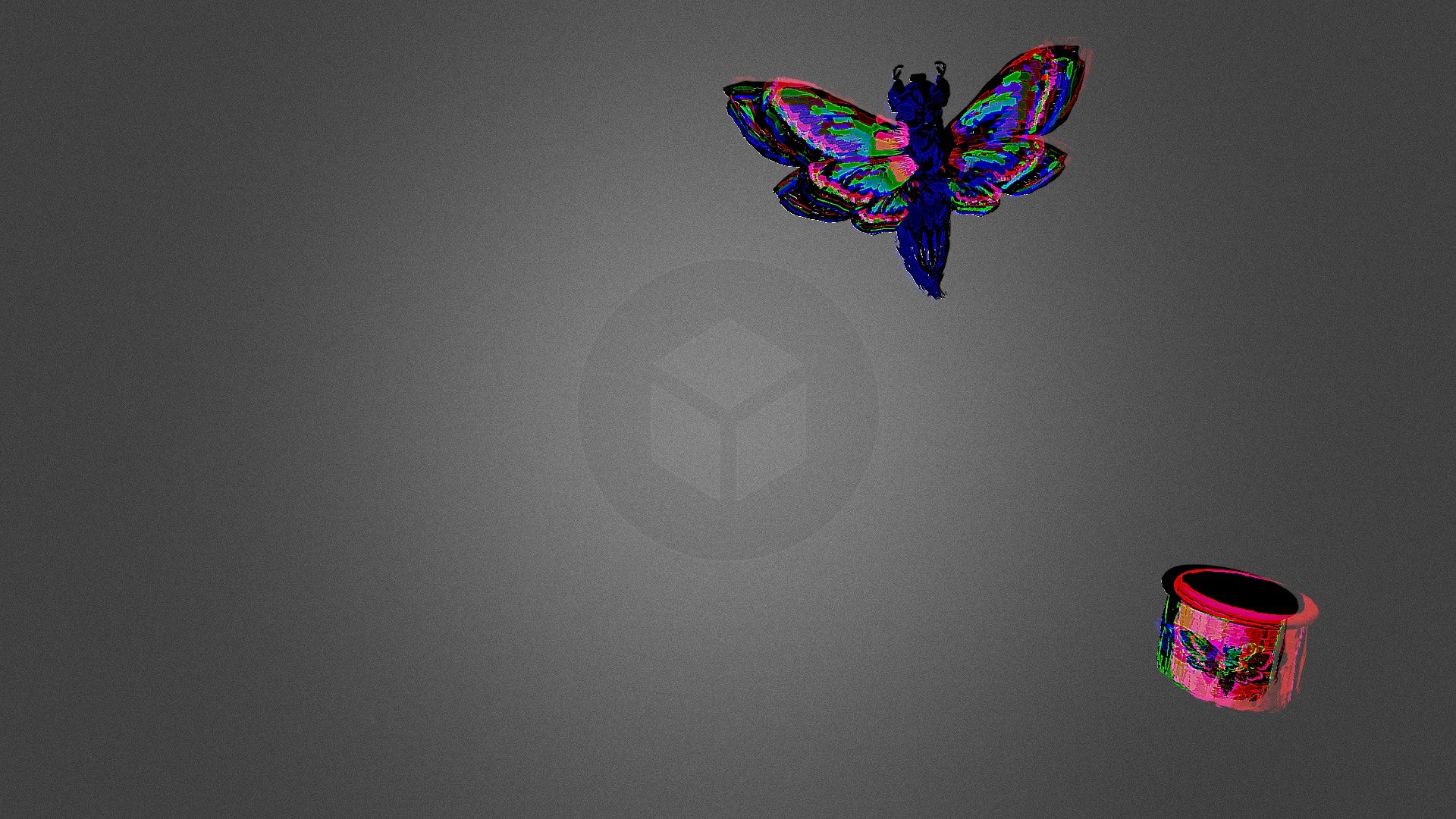 podium et papillon du cirque des puces