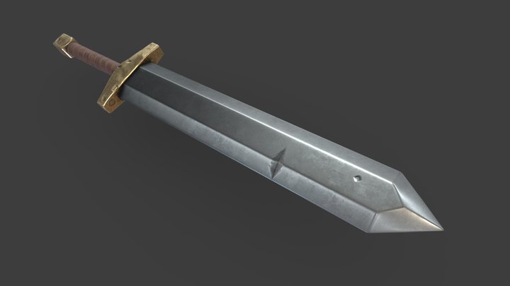 Stylized Sword (Free Download) 3D Model