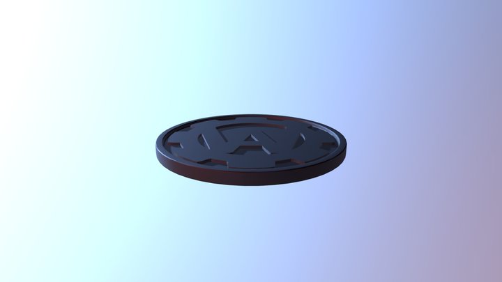 Armored Warfare Coin 3D Model