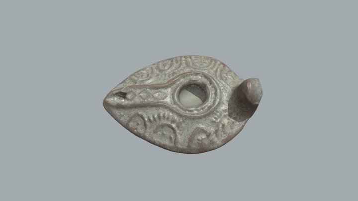 Early Islamic Oil Lamp (replica) 3D Model