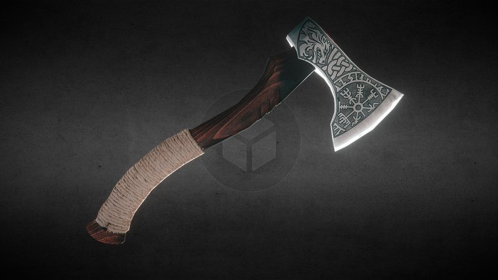 A Viking Axe 3D Model