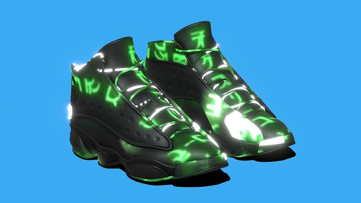 AJ 13 Basketball Sneakers – Modelo 3D gratuito STL