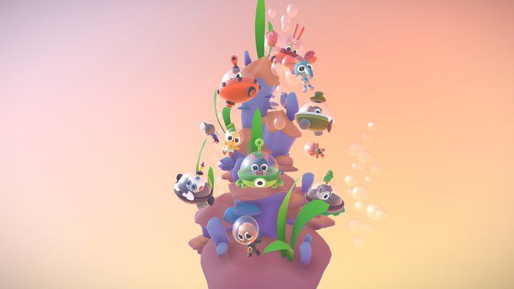 Bathyscat 3D Model