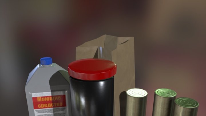 A set of kitchen