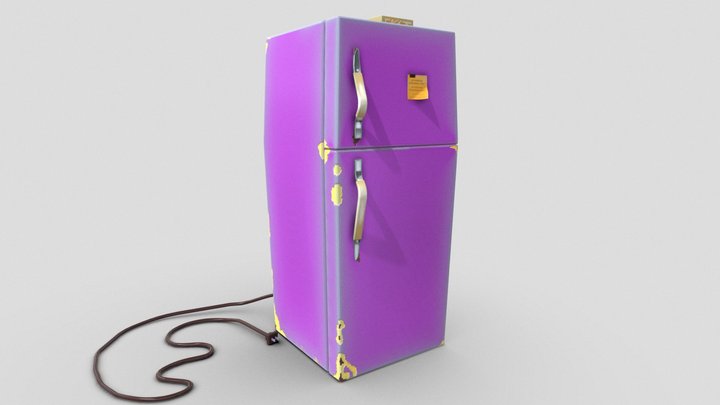 Refrigerator_Stylized 3D Model