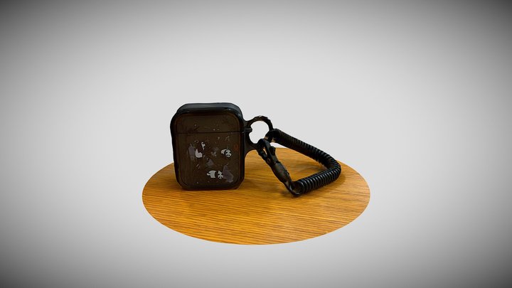 Panda & Bamboo AirPods Case 3D Model