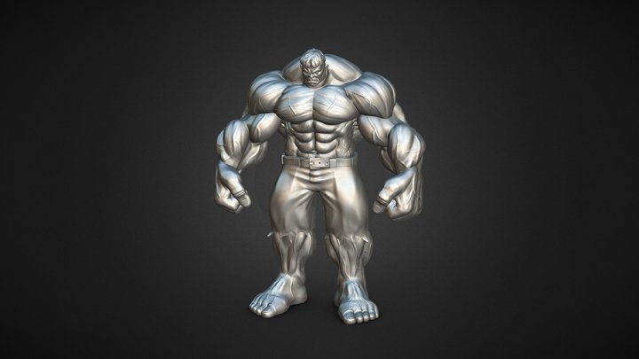Free Hulk Printable 3D Model