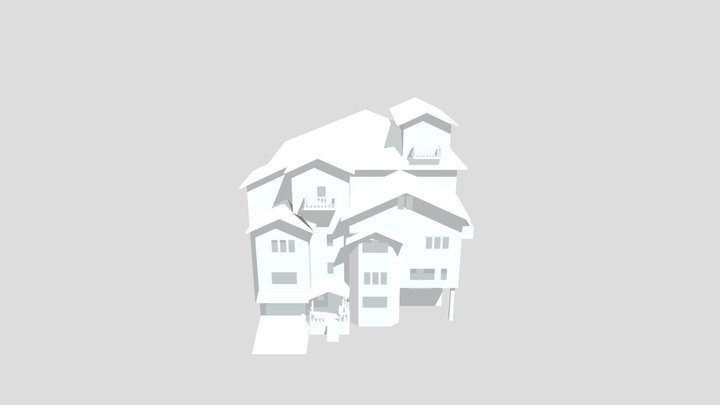 pre-a house broken 3D Model