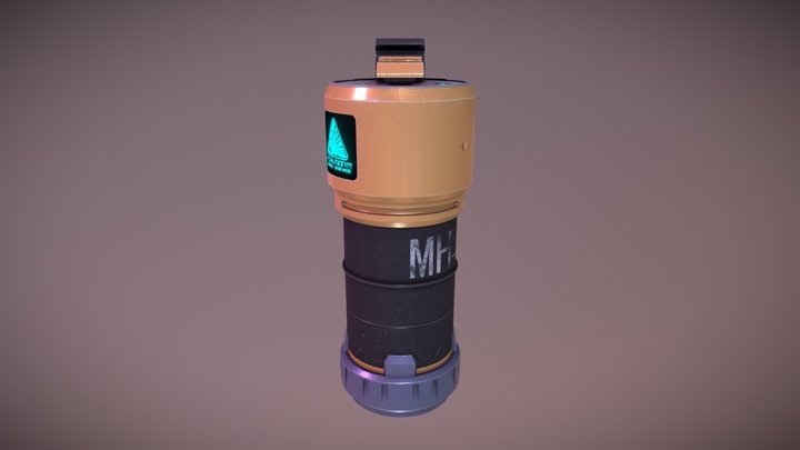 MH-X3 Grenade 3D Model