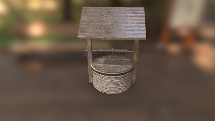 Old Rural Well 3D Model
