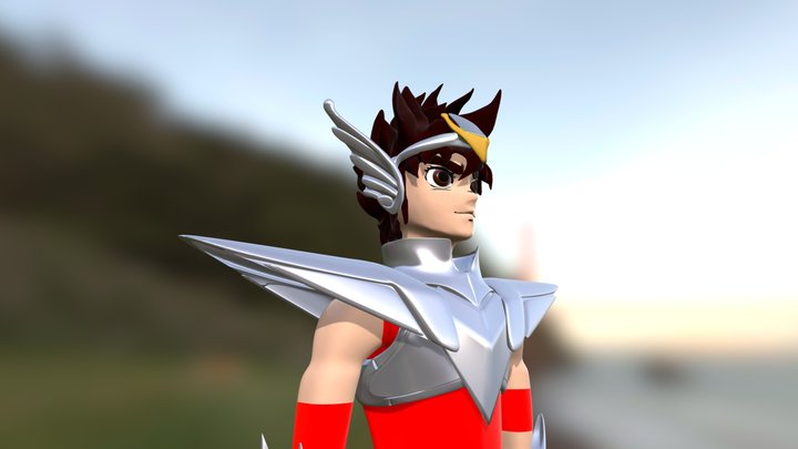 Seiya pegasus bronce cloth 3D Model