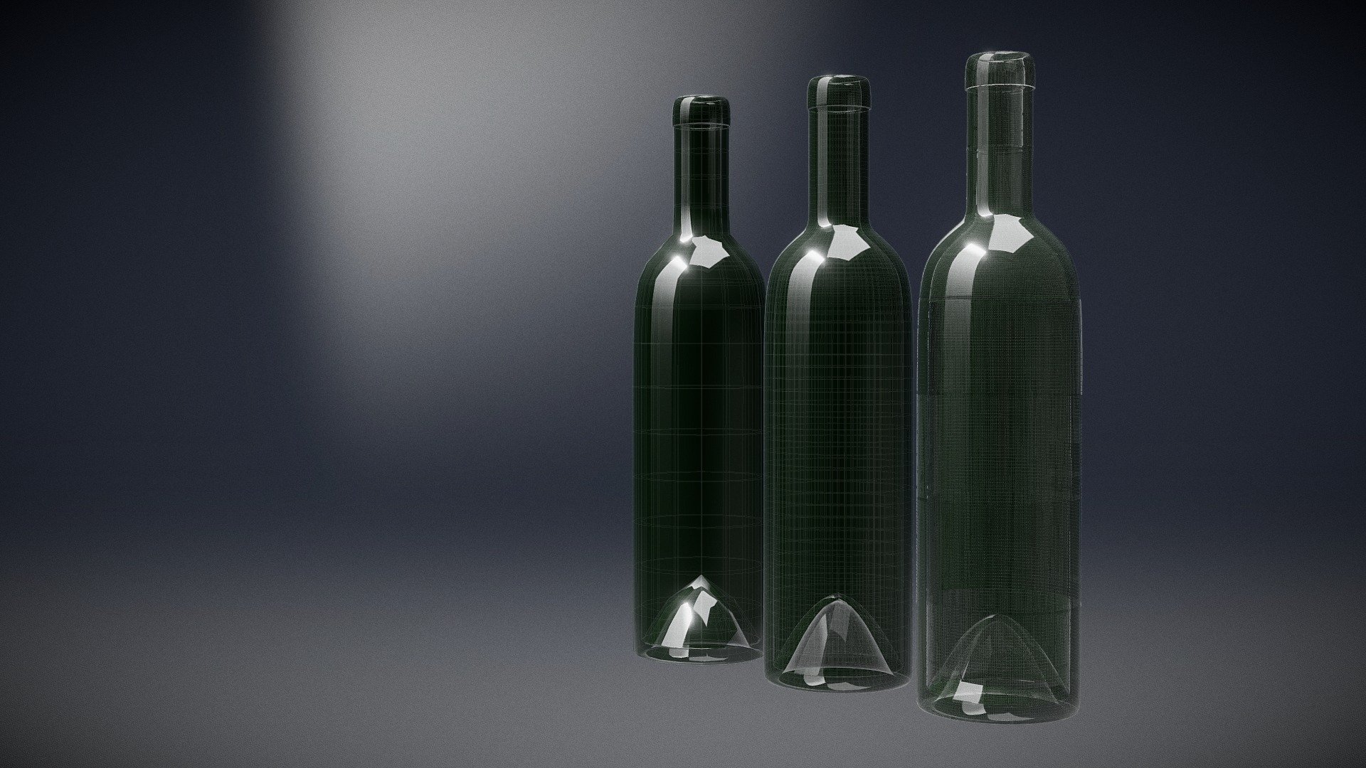 Wine Bottle Low to High Download Free 3D model by Rojas (def