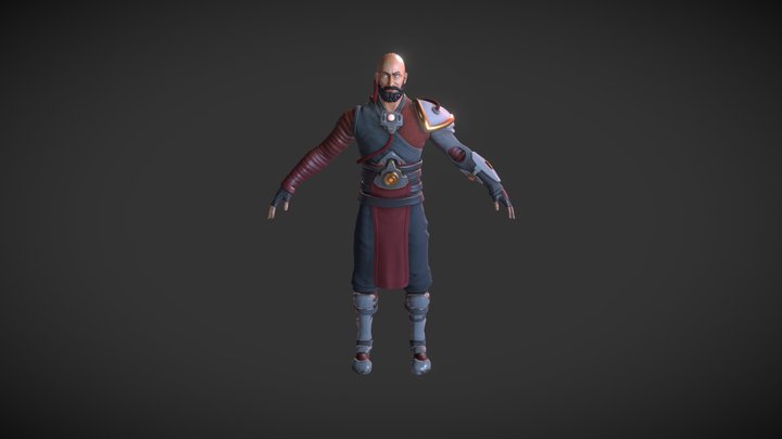 Old Sci fi Adventurer 3D Model