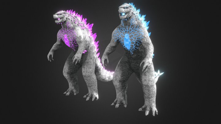 Golem Godzilla - Old Version (Fanart) 3D Model