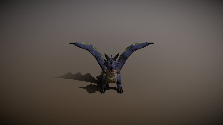 The Blue Dragon 3D Model