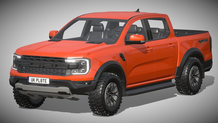 Ford Ranger Raptor 2023 3D Model