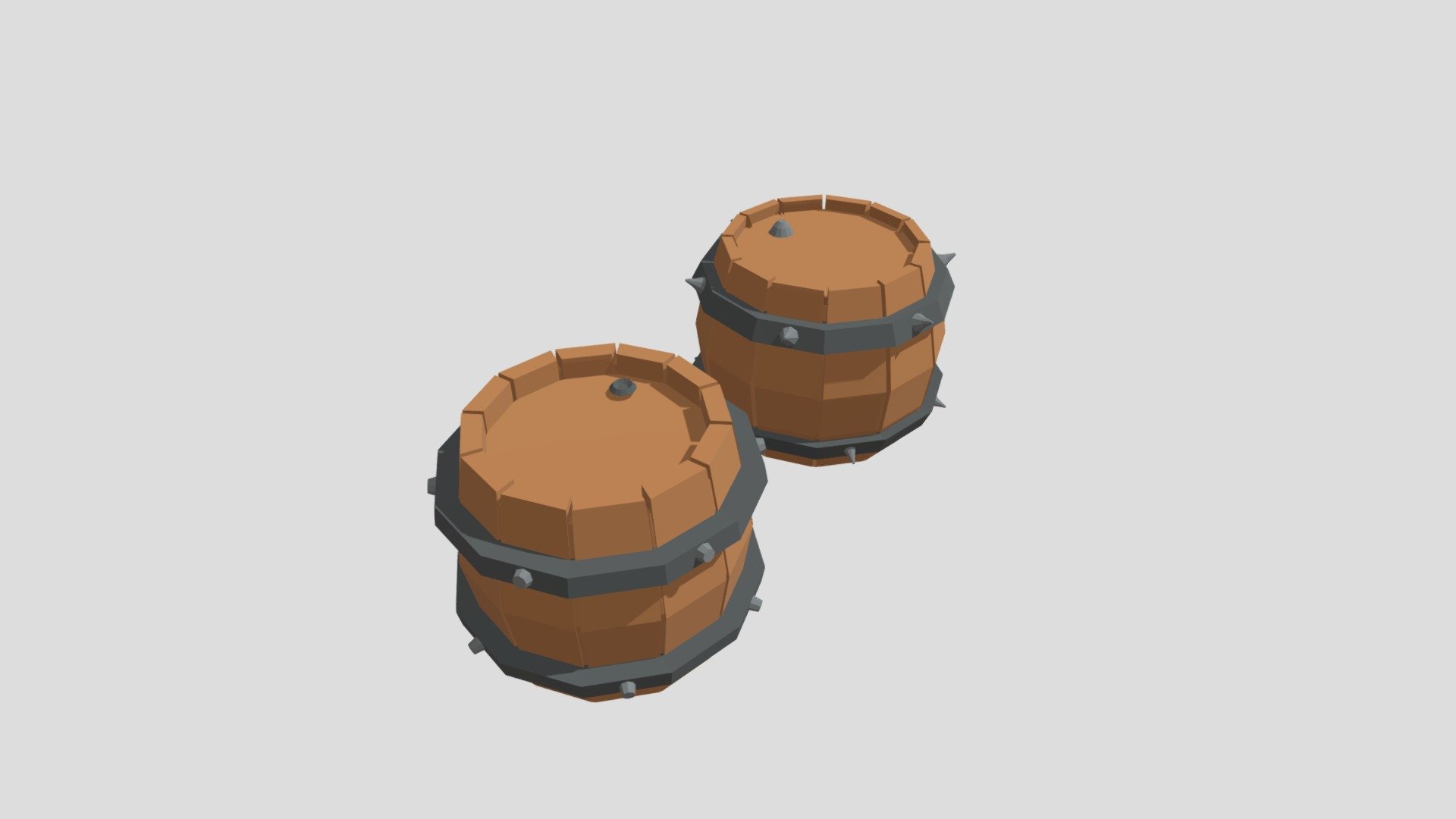 Stylized Low Poly Barrel – Game-Ready - Download Free 3D model by ...