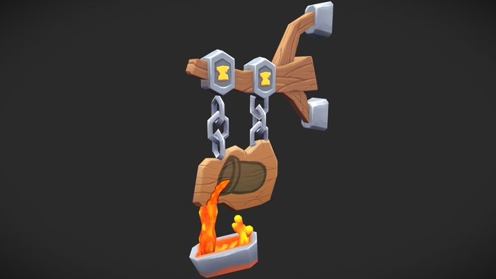 Hearthsign - Bloomer Workshop Sign 3D Model