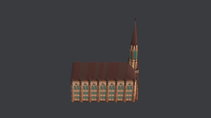 Protestant gothic church [DRAFT] 3D Model