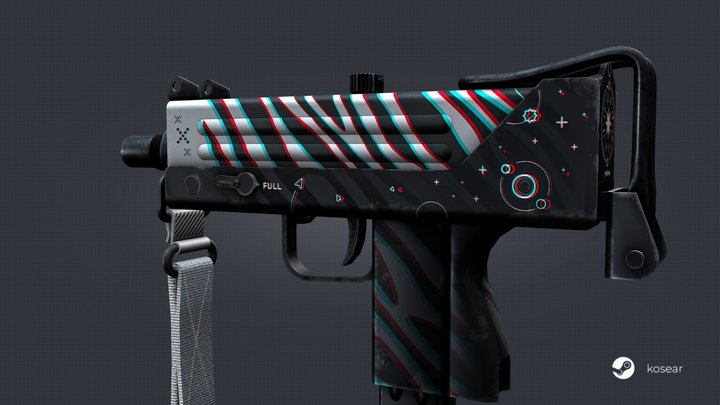 mac-10 | Chromatic Aberration 3D Model
