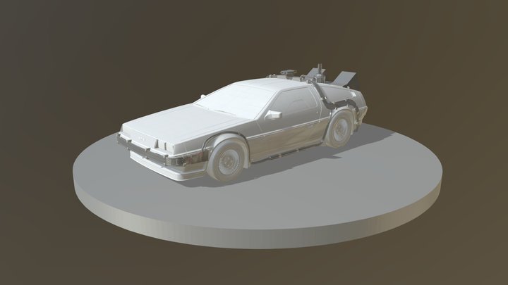 DeLorean - BTTF custom 3D Model