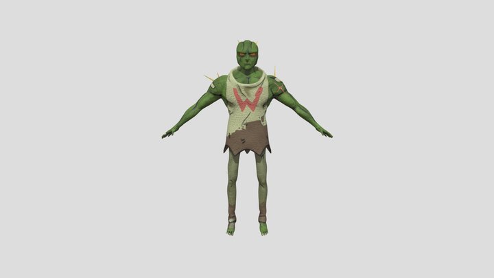Whacktus - Character Design Assignment 2 3D Model