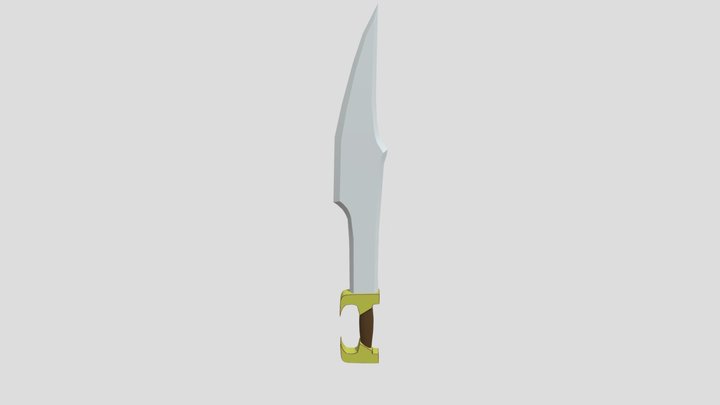 Rigid Blade Sword 3D Model