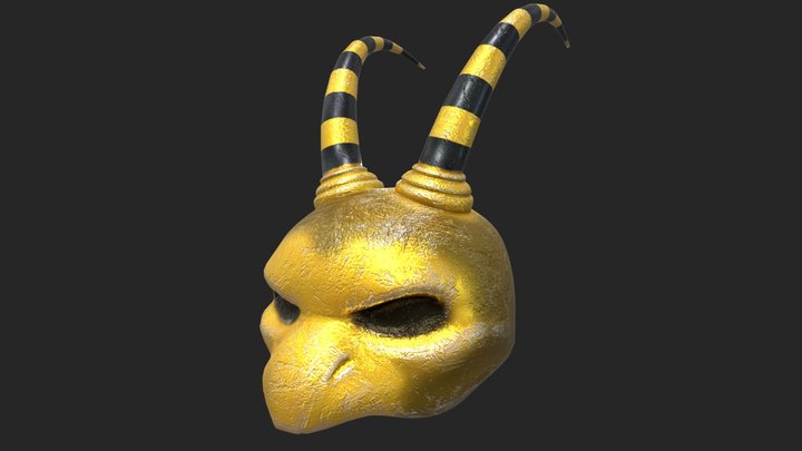 Goldity Mask Commission 3D Model