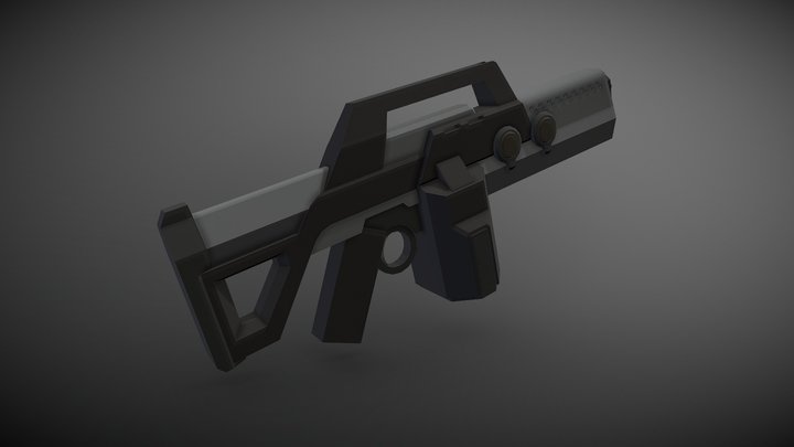 Assault Rifle 3D Model