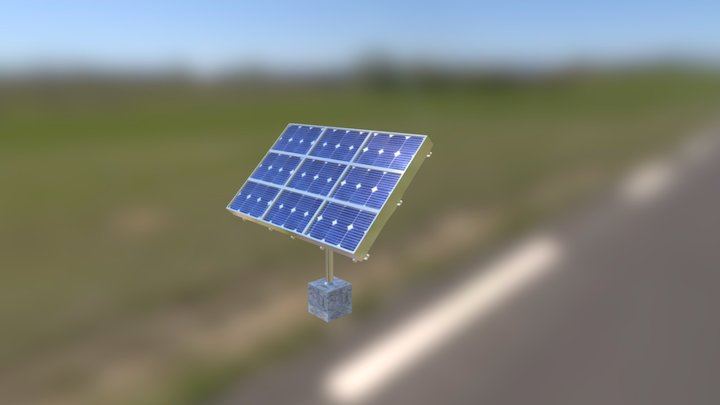 Solarpanel 3D Model