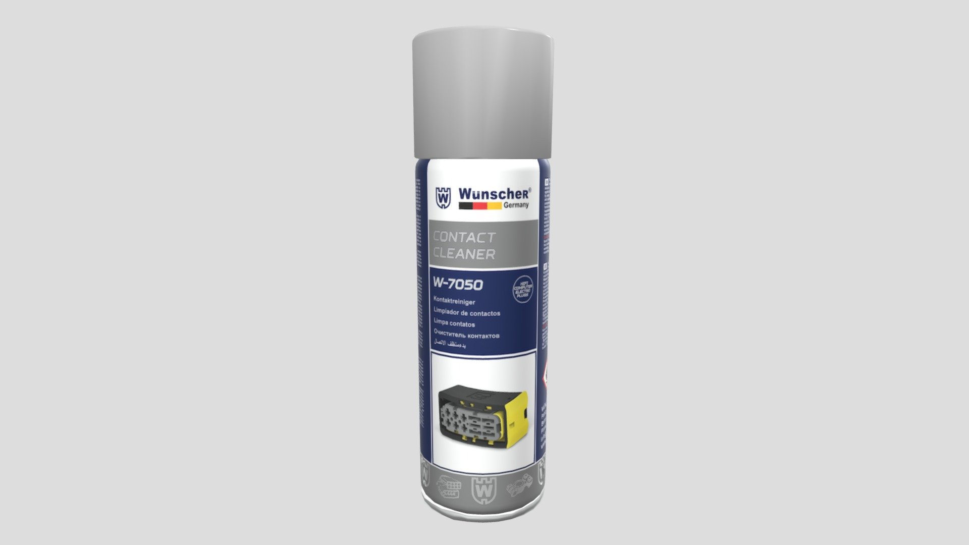 W7050 Contact Cleaner — Sketchfab embed 3D viewer