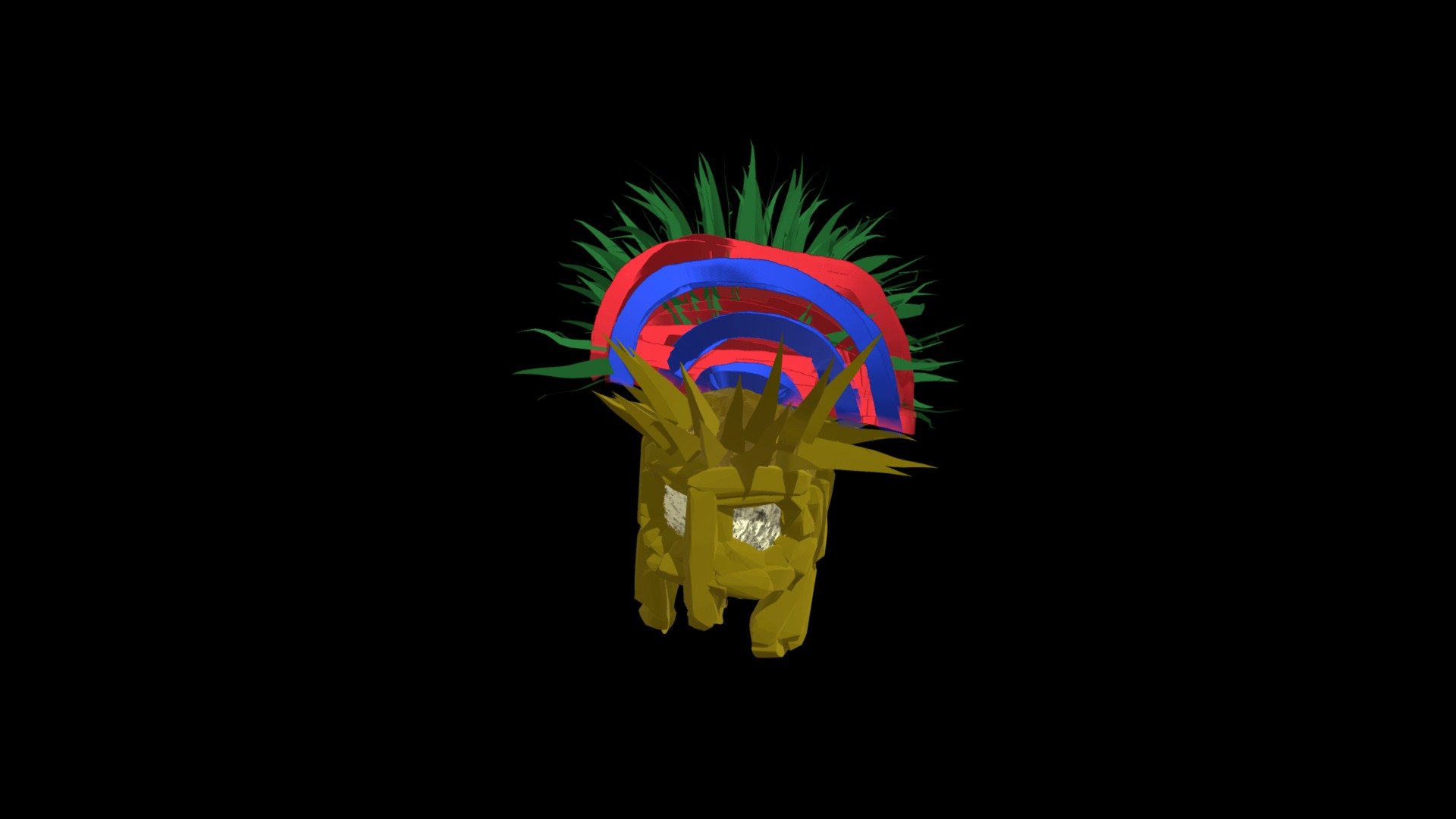 Spacezumas mask — Sketchfab embed 3D viewer