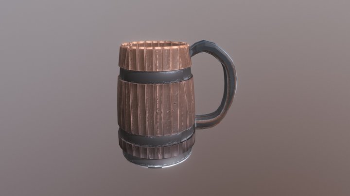 Medieval mug 3D Model
