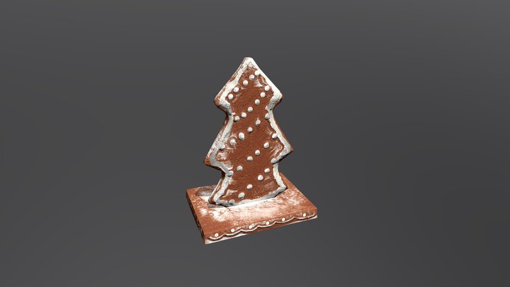Christmas tree from gingerbread 3D Model