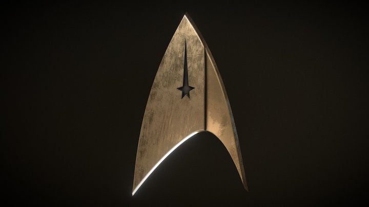 Star Trek Discovery Command Badge 3D Model
