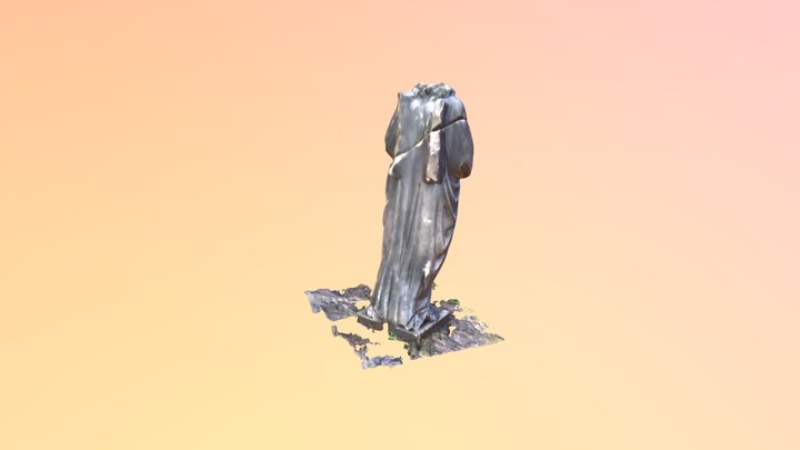 Glasgow Necropolis Angel Tomb Test 2 3D Model