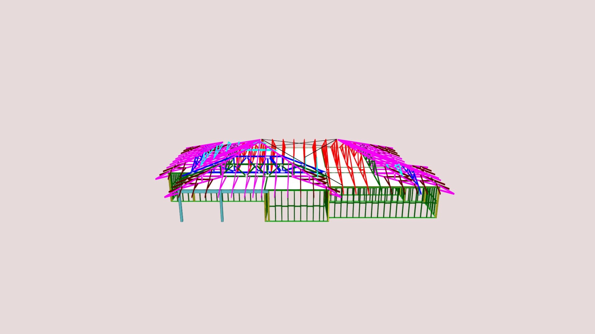 T9345 Truss Layout 3D