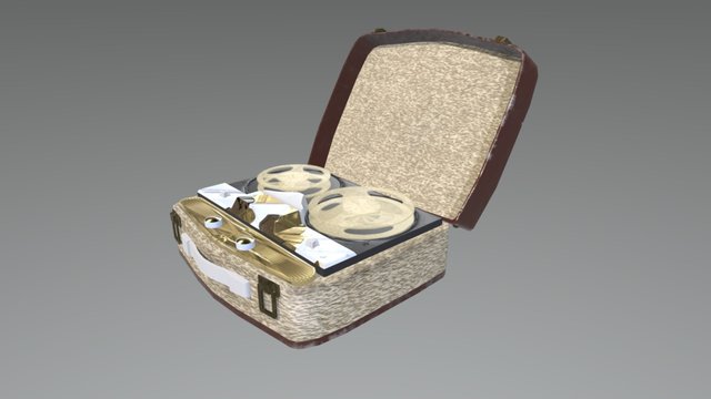 1950's Reel-to-Reel Recorder 3D Model