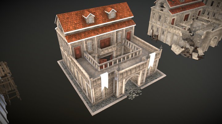 Barracks XVIII 3D Model