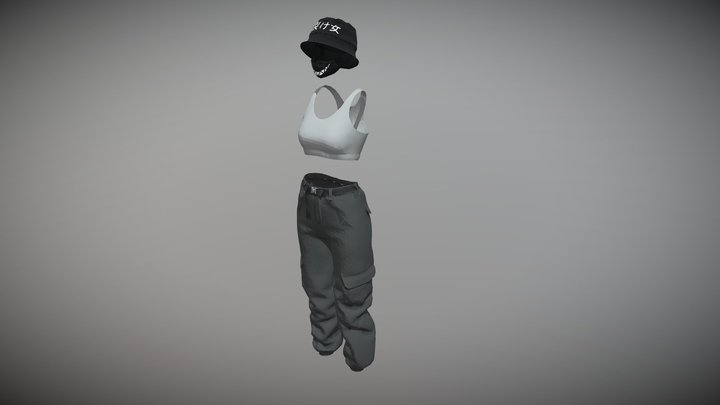 Cargo pants 3D Model