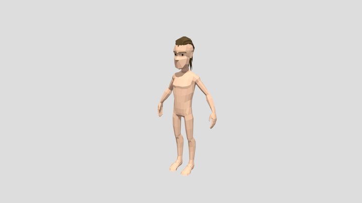 low poly character 3D Model