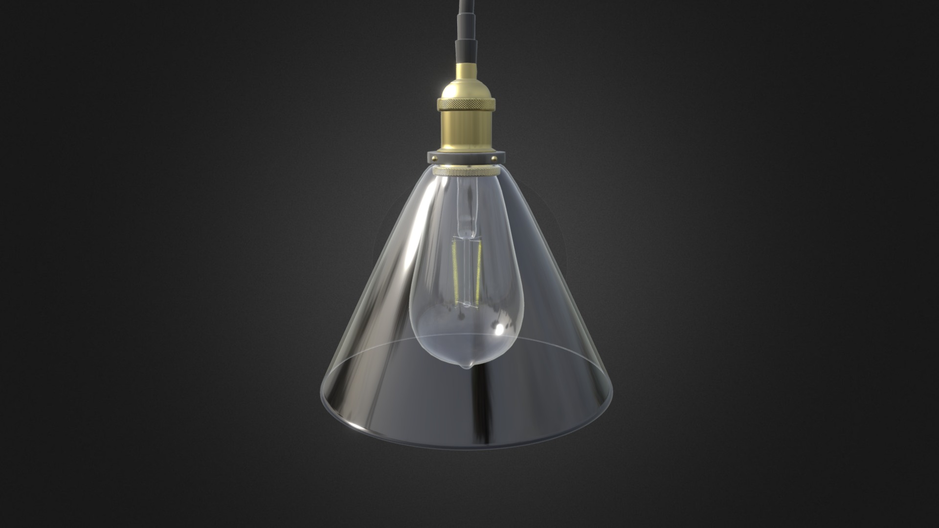 3D model AXES Pendant Light 2 - This is a 3D model of the AXES Pendant Light 2. The 3D model is about a light bulb with a light bulb.