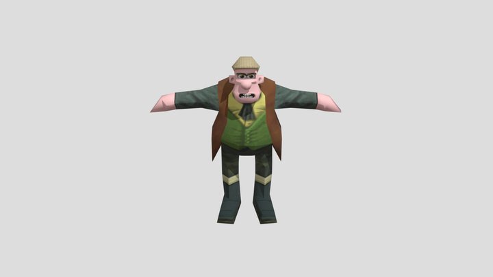 Play Station - Chicken Run - Mr Tweedy 3D Model